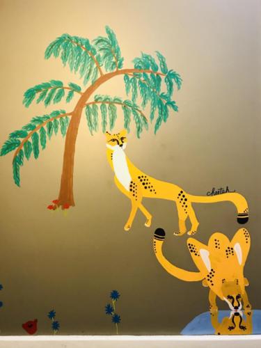 cheetah mural